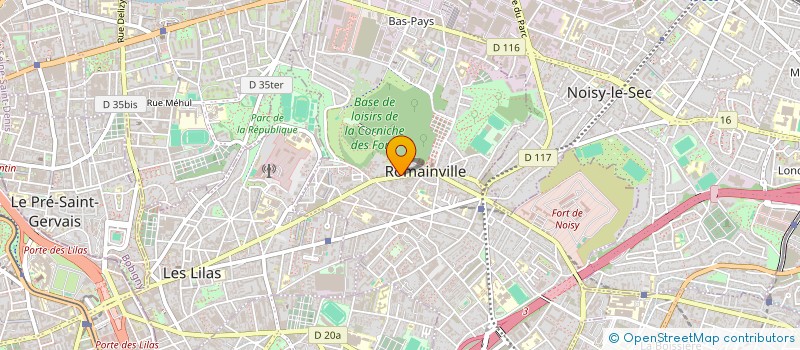 localisation de l'entreprise SCI PAOLA à ROMAINVILLE
