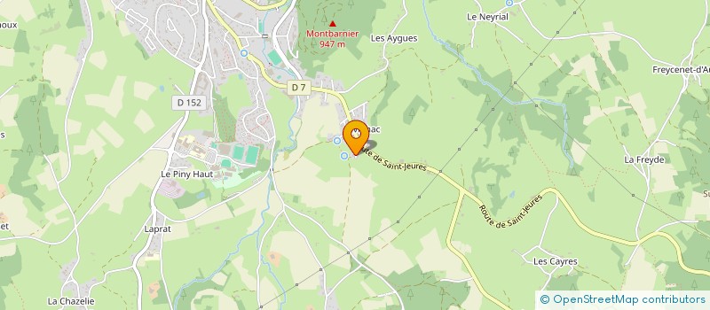 localisation de l'entreprise SCI PAOLI  YSSINGEAUX