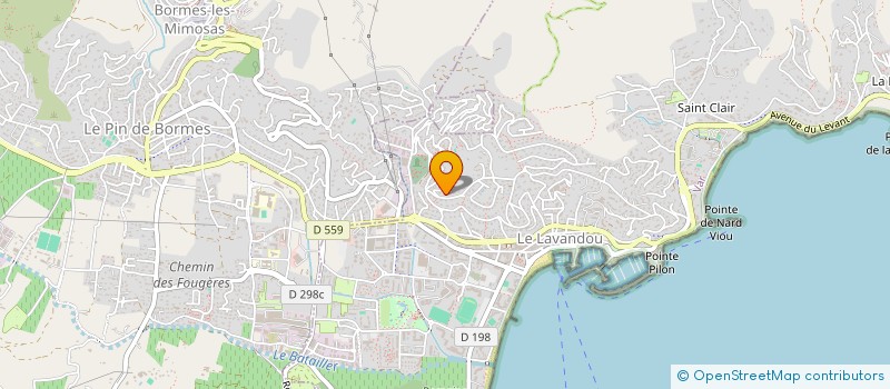 localisation de l'entreprise SCI PAOLINAMA à LE LAVANDOU