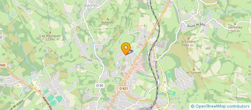 localisation de l'entreprise SCI PAORAF  LOURDES