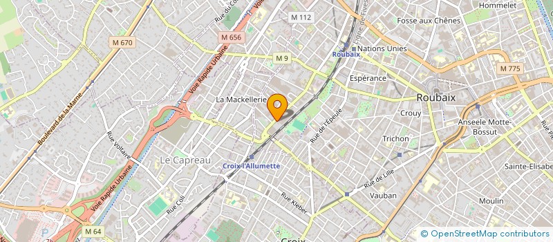 localisation de l'entreprise SCI PAP DE LUXE - LAVAL  ROUBAIX