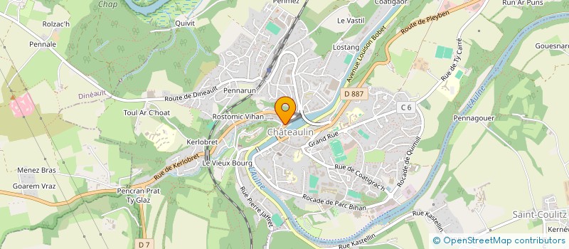 localisation de l'entreprise SCI PAP'S IMMO  CHATEAULIN