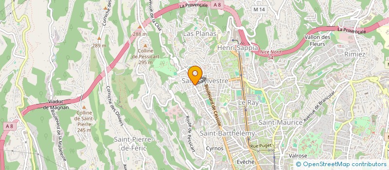 localisation de l'entreprise SCI PAPA à NICE