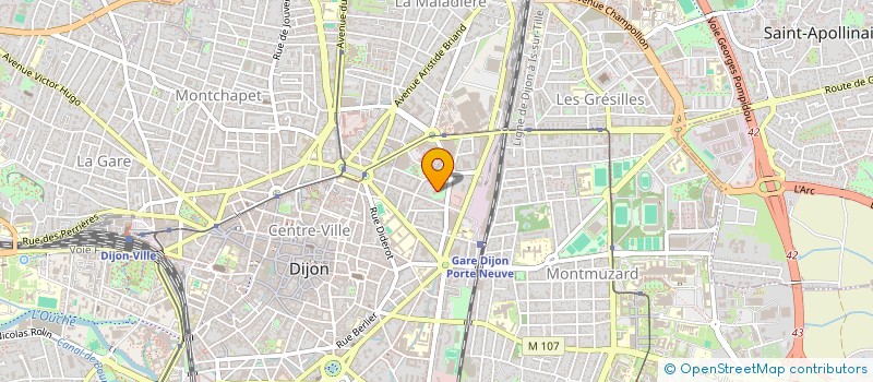 localisation de l'entreprise SCI PAPA à DIJON
