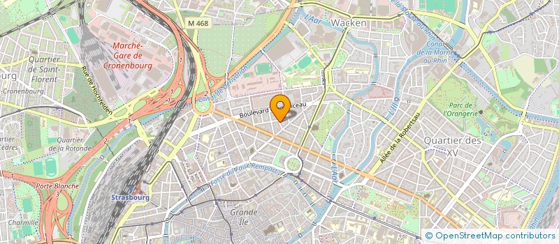 localisation de l'entreprise SCI PAPA EST EN BAS  STRASBOURG