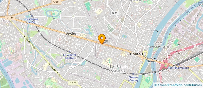 localisation de l'entreprise SCI PAPAI  CHATOU