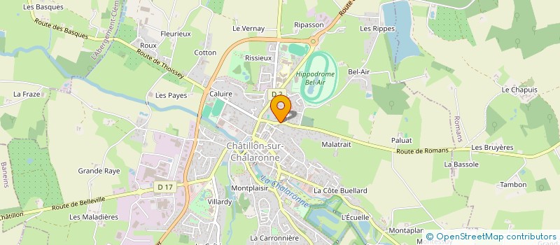 localisation de l'entreprise SCI PAPE  CHATILLON-SUR-CHALARONNE