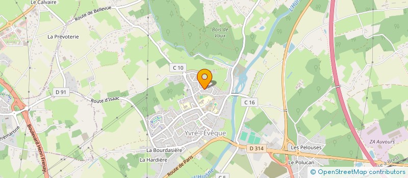 localisation de l'entreprise SCI PAPEA  YVRE L'EVEQUE