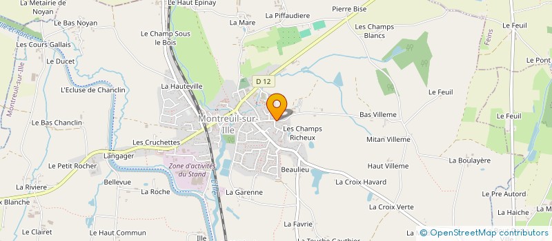 localisation de l'entreprise SCI PAPEIL  MONTREUIL-SUR-ILLE