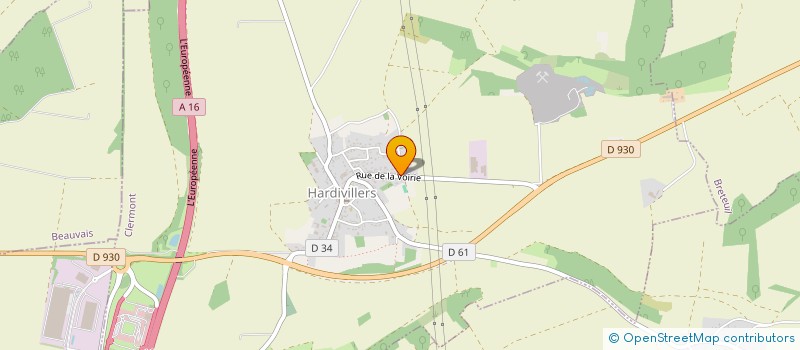 localisation de l'entreprise SCI PAPER STONE FRANCE  HARDIVILLERS