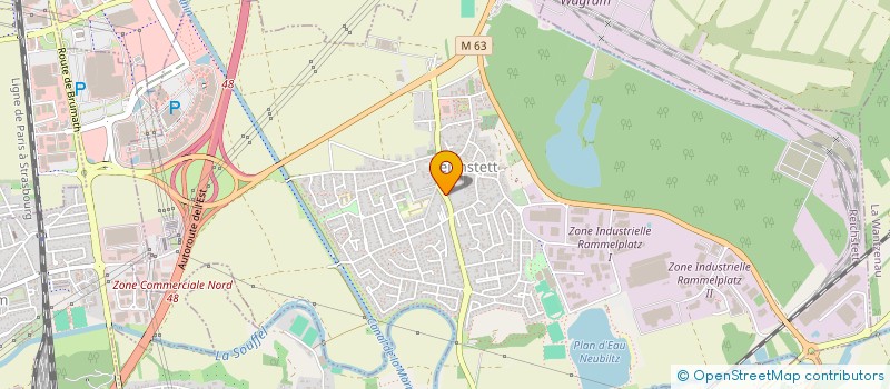 localisation de l'entreprise SCI PAPERI  REICHSTETT