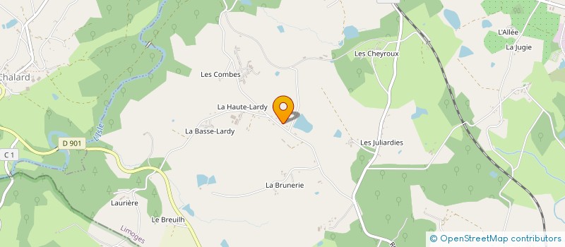 localisation de l'entreprise SCI PAPESOLEIL à ST YRIEIX LA PERCHE
