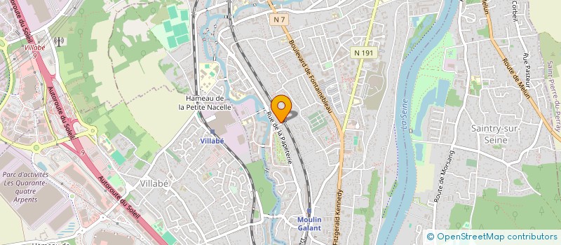 localisation de l'entreprise SCI PAPETERIE à CORBEIL-ESSONNES