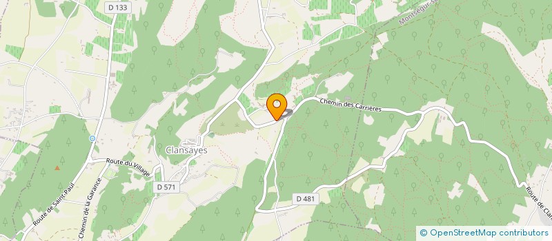 localisation de l'entreprise SCI PAPETERIE DE MONTSEGUR  MONTSEGUR-SUR-LAUZON