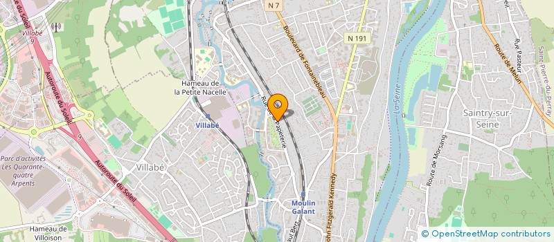 localisation de l'entreprise SCI PAPETERIE INVEST à CORBEIL-ESSONNES