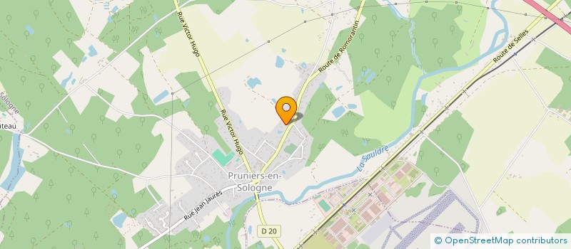 localisation de l'entreprise SCI PAPHIRO  PRUNIERS-EN-SOLOGNE