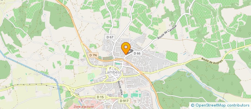 localisation de l'entreprise SCI PAPI  LAMBESC