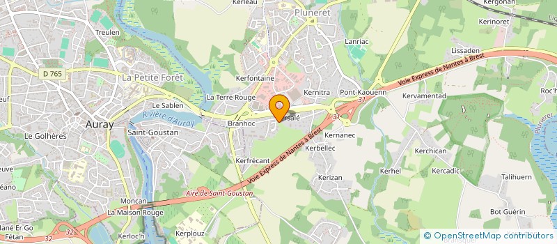 localisation de l'entreprise SCI PAPIBAC  PLOUGOUMELEN