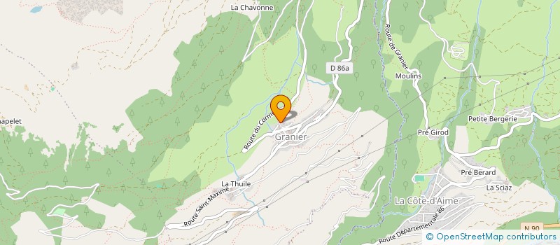 localisation de l'entreprise SCI PAPILLON  AIME-LA-PLAGNE