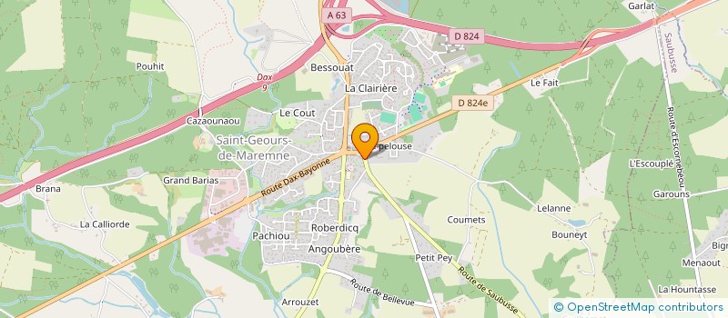localisation de l'entreprise SCI PAPILLON à SAINT-GEOURS-DE-MAREMNE