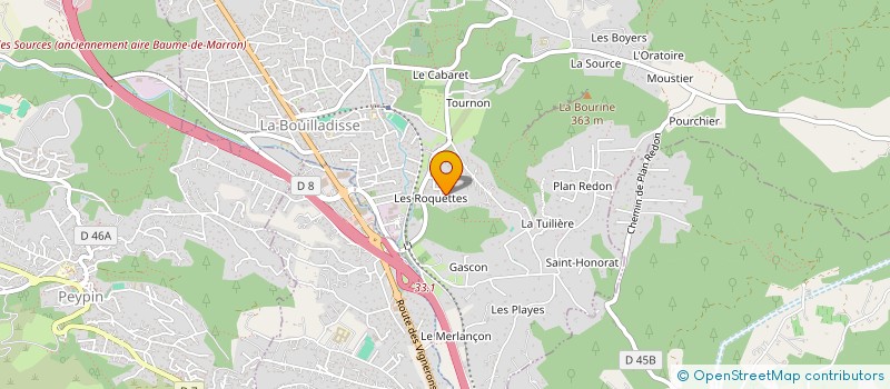 localisation de l'entreprise SCI PAPILLON  LA BOUILLADISSE