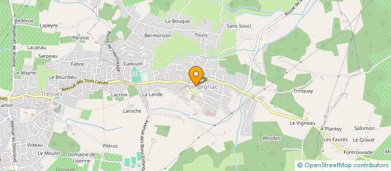 localisation de l'entreprise SCI PAPILLON  POMPIGNAC