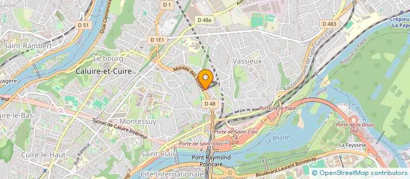 localisation de l'entreprise SCI PAPILLON  CALUIRE-ET-CUIRE