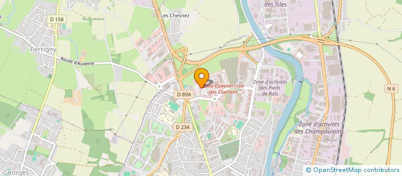 localisation de l'entreprise SCI PAPILLON à AUXERRE
