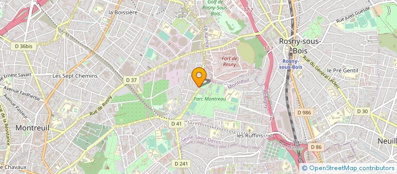 localisation de l'entreprise SCI PAPILLON  MONTREUIL