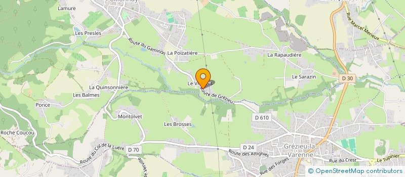 localisation de l'entreprise SCI PAPILLON BLEU  POLLIONNAY