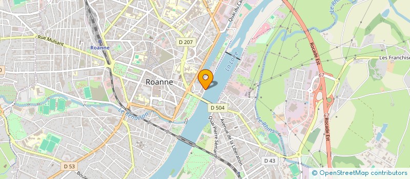 localisation de l'entreprise SCI PAPIN  ROANNE