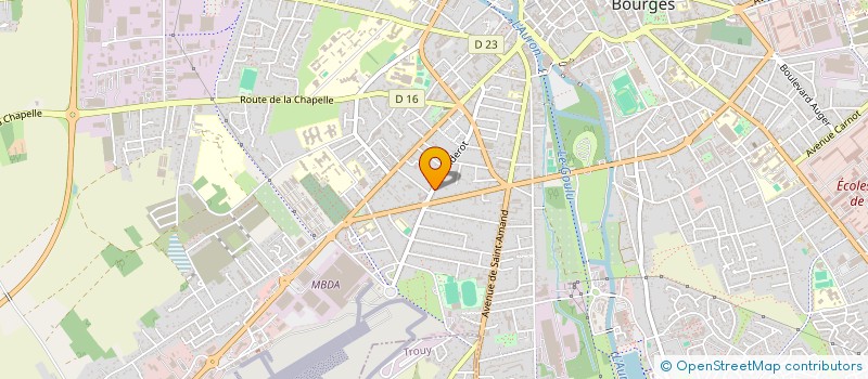 localisation de l'entreprise SCI PAPIN EHRHARD  BOURGES