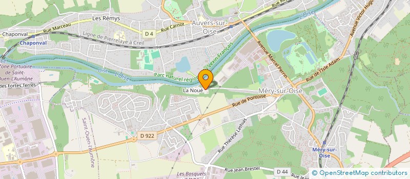 localisation de l'entreprise SCI PAPINI 3  MERY-SUR-OISE