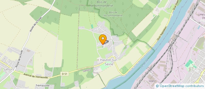 localisation de l'entreprise SCI PAPLUDINE  HAUTOT-SUR-SEINE