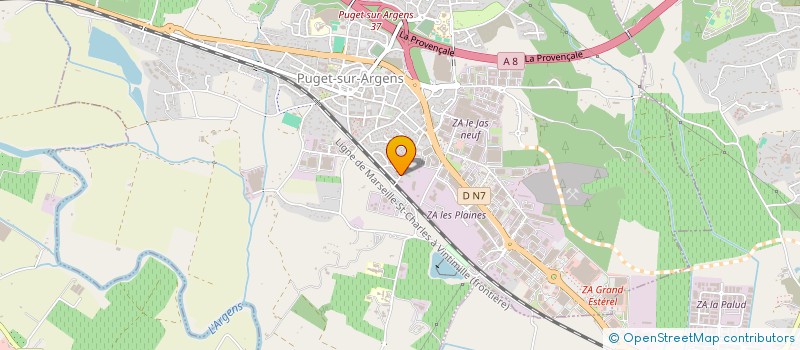 localisation de l'entreprise SCI PAPONNE  PUGET-SUR-ARGENS