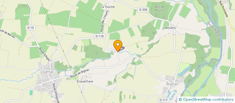 localisation de l'entreprise SCI PAPOT à GENAC-BIGNAC