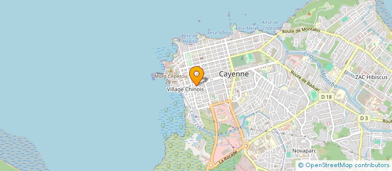 localisation de l'entreprise SCI PAPOULE  CAYENNE