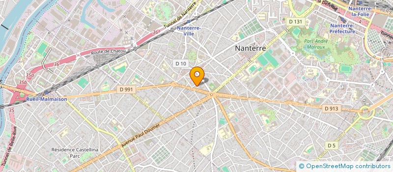 localisation de l'entreprise SCI PAPOUS ET CIE  NANTERRE