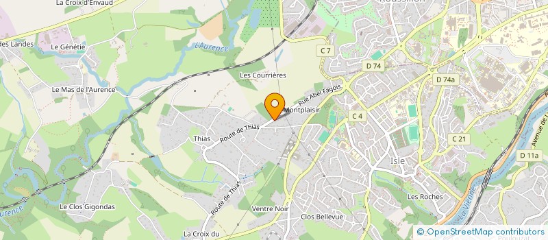localisation de l'entreprise SCI PAPY à ISLE
