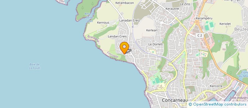 localisation de l'entreprise SCI PAPY RENE  CONCARNEAU