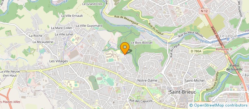 localisation de l'entreprise SCI PAPYLAIN  SAINT-BRIEUC