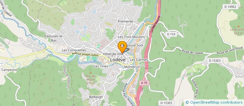 localisation de l'entreprise SCI PAPYO  LODEVE