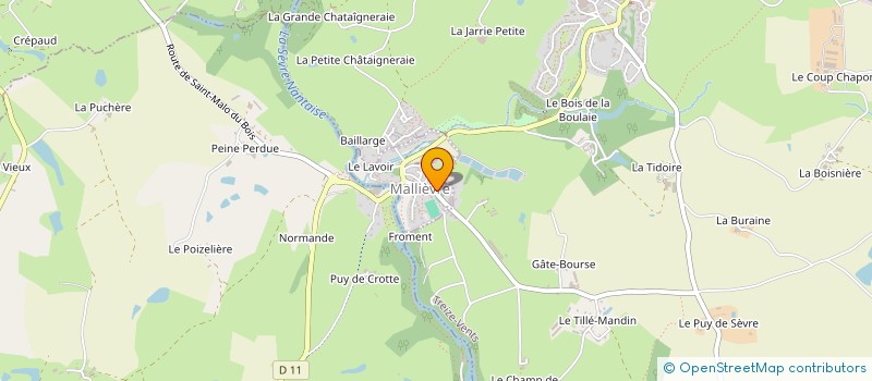 localisation de l'entreprise SCI PAQUE-VILLE  MALLIEVRE