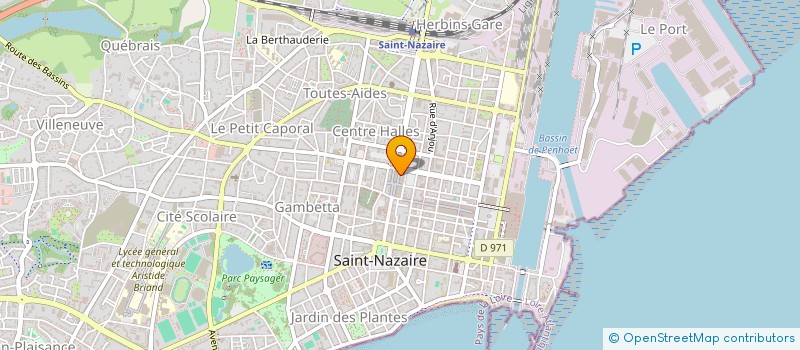 localisation de l'entreprise SCI PAQUEBOT 44  SAINT-NAZAIRE