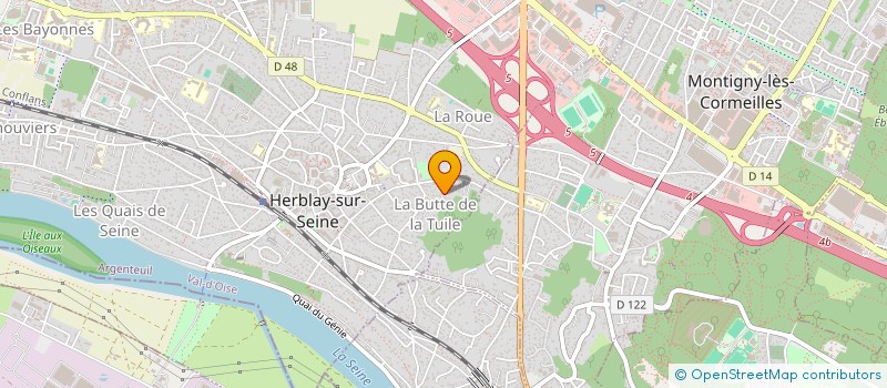 localisation de l'entreprise SCI PAQUERETTES  HERBLAY-SUR-SEINE