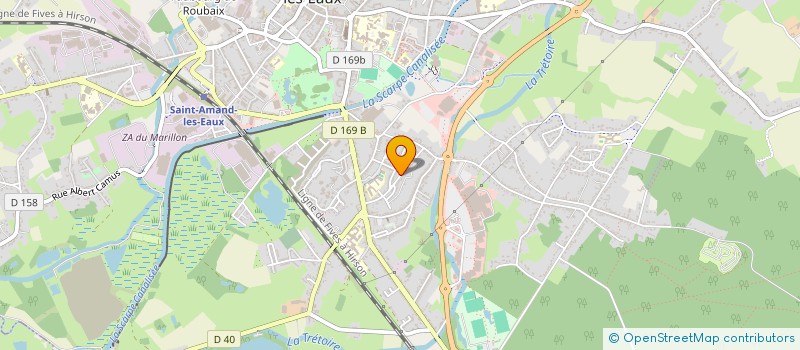 localisation de l'entreprise SCI PAQUET  SAINT-AMAND-LES-EAUX