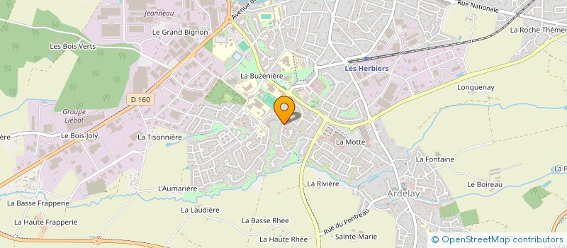 localisation de l'entreprise SCI PAQUIET à LES HERBIERS