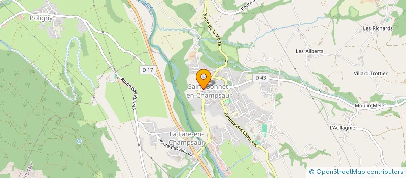 localisation de l'entreprise SCI PAQUILA  SAINT-BONNET-EN-CHAMPSAUR