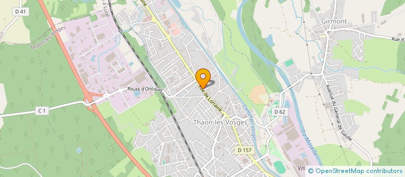 localisation de l'entreprise SCI PAR III  THAON-LES-VOSGES