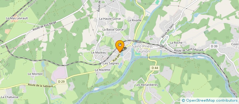 localisation de l'entreprise SCI PAR THEODIS  SAINT-PRIEST-TAURION